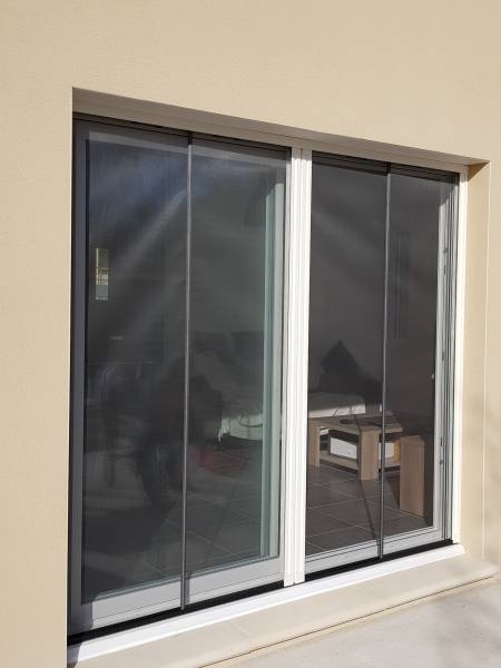 Moustiquaire baie vitrée Casa Menuiserie