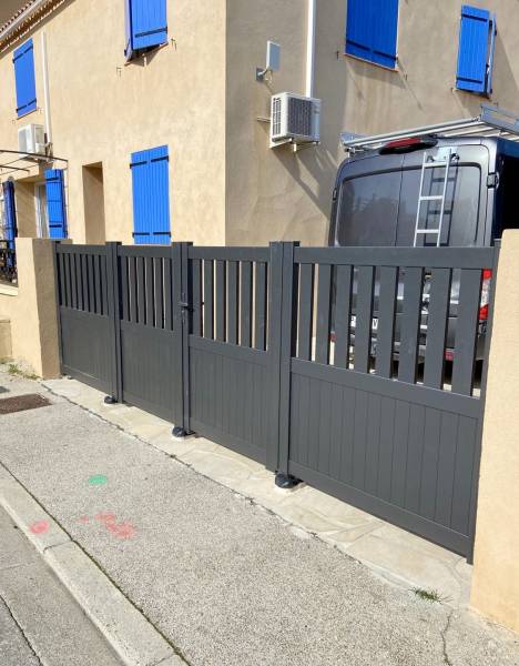 Portail battant aluminium Casa Menuiserie