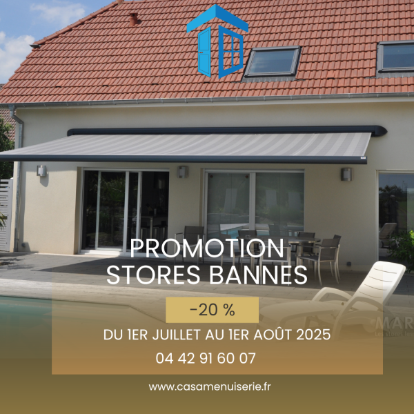 Promotion pergola Venelles près d'Aix en provence Casa Menuiserie