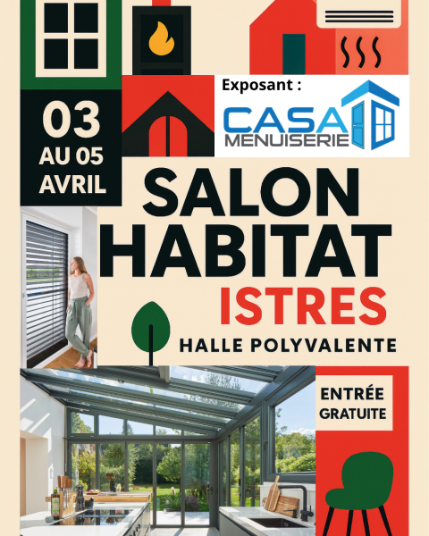 Fenêtre PVC aluminium avec store intégré performance isolation Casa Menuiserie Istres