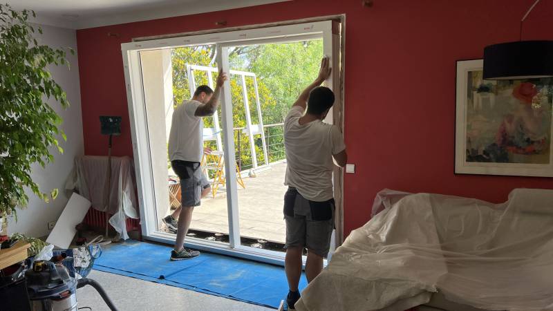 Pose casa menuiserie internorm