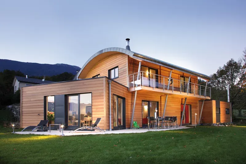 Maison ossature bois fenêtre internorm