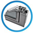 Fenêtre Haut de gamme store intégré